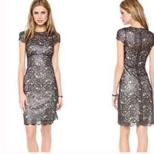 L’agence Metallic Lace Dress